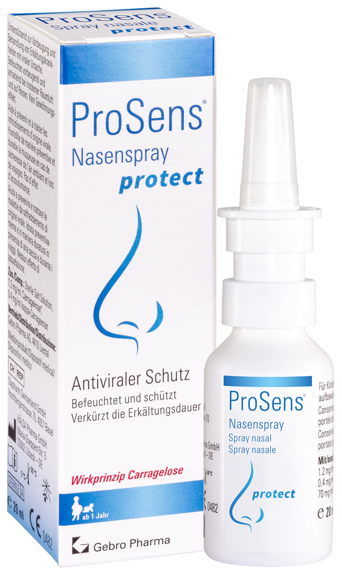 ProSens® Nasenspray protect 20ml - Zur Vorbeugung vor der Erkältung. Der Nasenspray kann präventiv, zum Beispiel vor dem Betreten von Orten (im Geschäft oder im ÖV) mit erhöhter Infektionsgefahr, angewendet werden oder bei ersten Anzeichen eines Schnupfens.