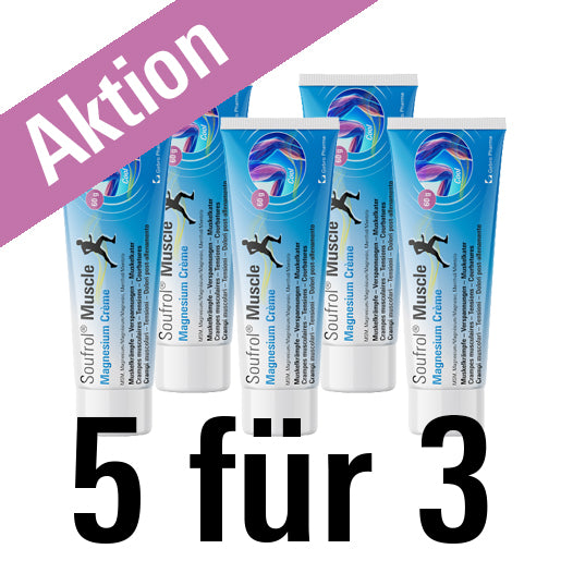 5 für 3 Soufrol® Muscle Magnesium Crème 60g