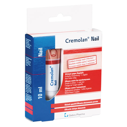 Cremolan® Nail fördert die Heilung von verfärbten und verformten Nägeln, die bei einer Pilzinfektion oder bei Psoriasis entstanden sind.